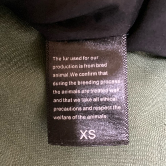 Fur Parka genuine fur size xs - Picture 7 of 7